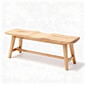 Wooden bench for indoor or outdoor use natural finish dimensions 150 x 40 x 45cm