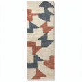 Geometric pattern area rug in multi-color design 150 x 60 x 2cm