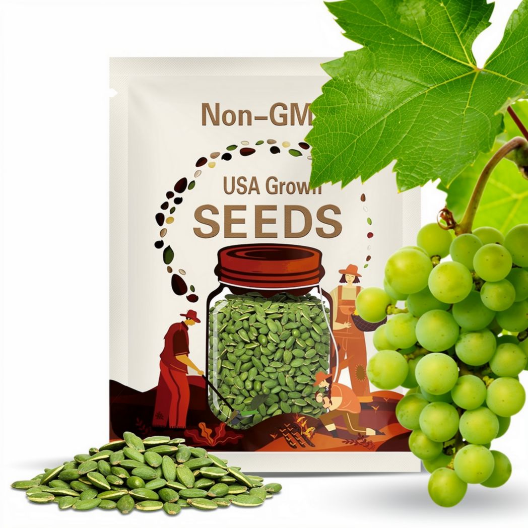 50 GREEN (Dessert / Table) GRAPE Vitis Vinifera Fruit Vine Seeds
